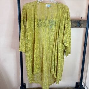 Lulatoe Kimono Cover Up Color Mustard